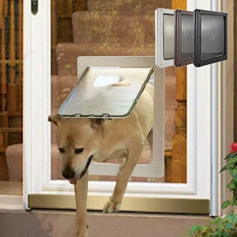 耐用 磁石 小型犬 ペット 冷暖房対策 防虫 室内 玄関 大型犬 diy 猫扉 インドア S/L 半自動 ネコドア ブラウン 開閉ロック機能付き 引き戸 自由に出入り 猫用ドア 犬ドア 犬猫 猫ドア 後付け 猫 出入り口 ドア付き ペットゲート 中型犬 ペットドア 取り付け キャットドア