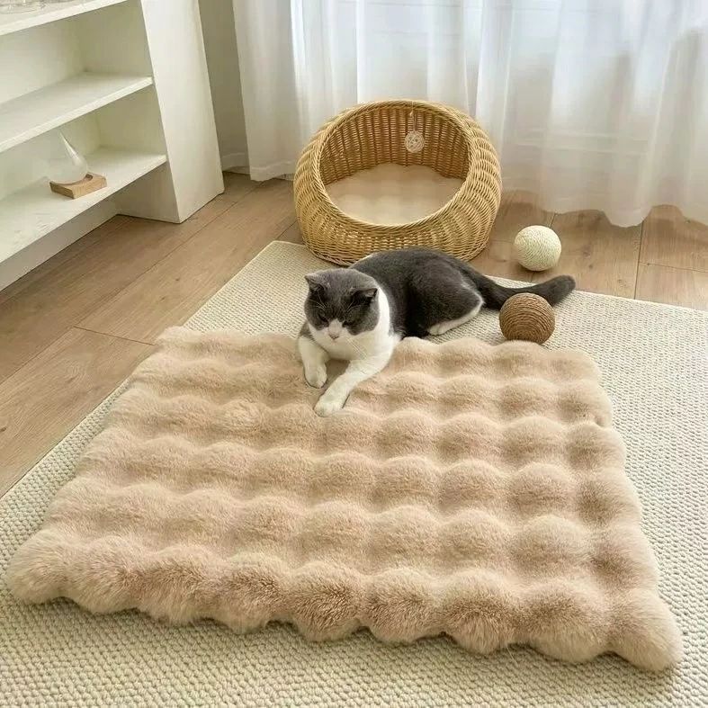 猫 ねこ ふわふわ 犬 洗える ベット もこもこ 冬 ペットマット かわいい イヌ ベッ...