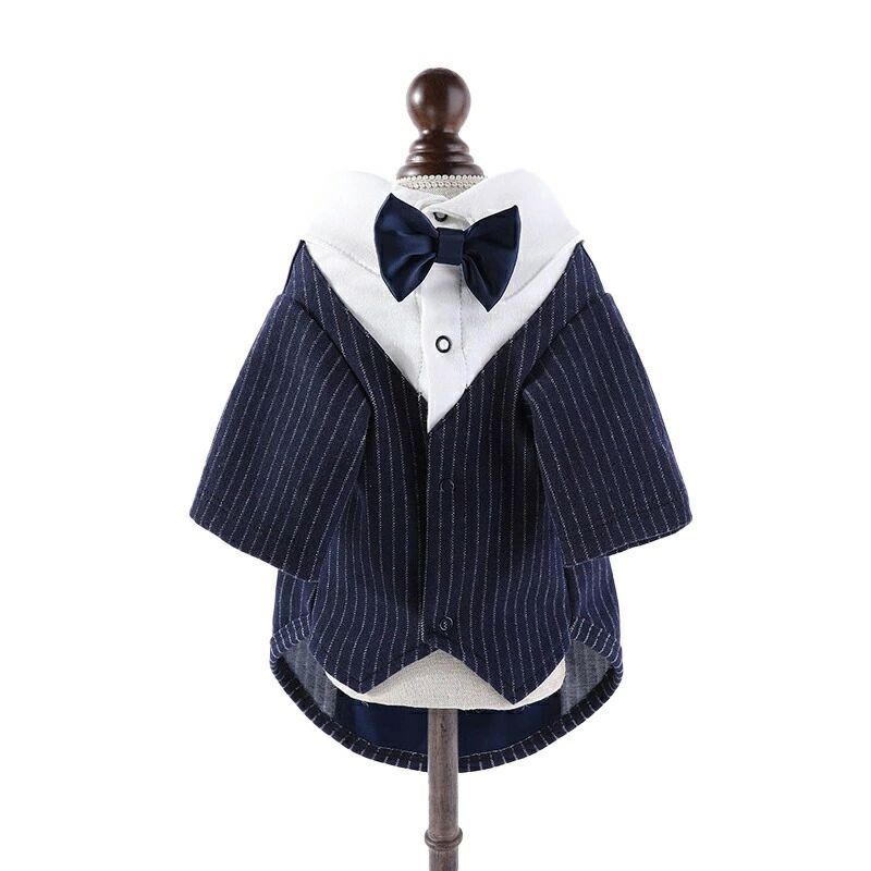 用 ペットグッズ お祝い 猫の服 ドッグウェア ペット服 犬服 パーティー 上着 結婚式 タキシード ストライプ ペットウエア 犬用品 写真 フォーマル 小型犬 ネコ ペット用品 記念 撮影道具 制服 犬