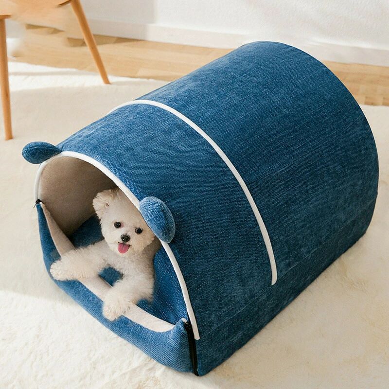 Bed Cuddler - 犬猫兼用 猫グッズ 猫用 可愛い 寝床 柔らかい キャットハウス おしゃれ 滑り止め 洗濯ok ペット用品 猫用ベッド 猫ハウス 中型 折りたたみ 暖かい ペットベッド