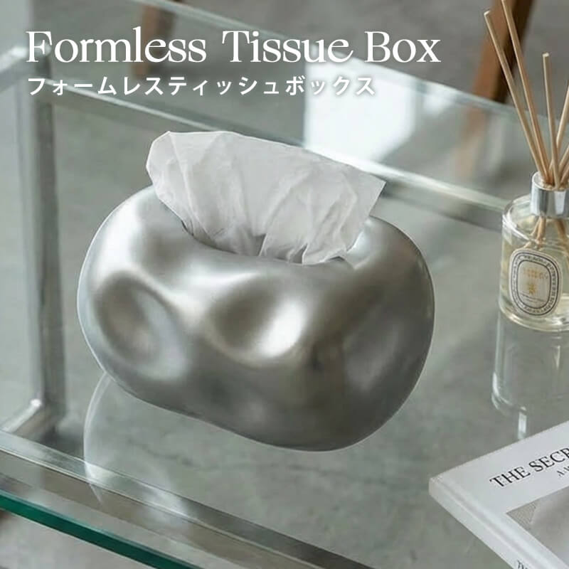 乐天商城 - ティッシュケース リカバリーミー 韓国 かわいい ティッシュボックス Recovery シルバー 陶器 モダン メタリックセラミック 韓国インテリア ティッシュBOX コンパクト カバー おしゃれ 小さめ 個性派 北欧 Me 詰め替え