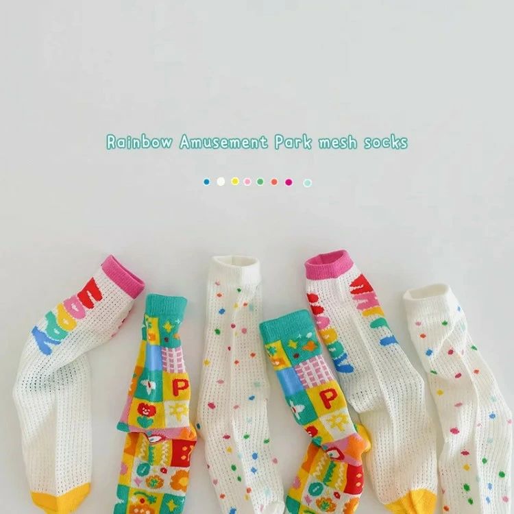 子ども 韓国 靴下 おしゃれ 3足セット ロゴ ジュニア ショットソックス 英字 キッ...