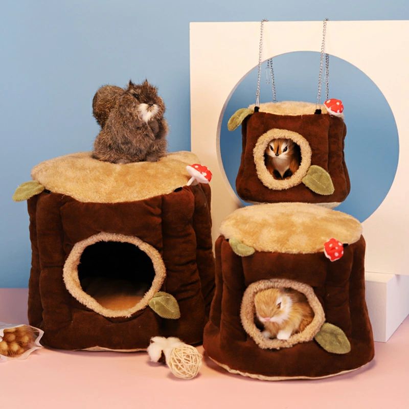 リス あったか 冬 ハウス ペットハウス 送料無料 ウサギ ハムスターハウス 秋冬 保温 鳥 小動物用ハウス ペット用品 オウム ケージ ハムスター 吊り下げ可能