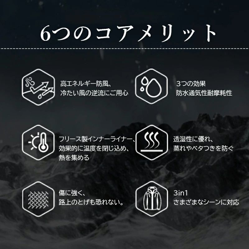 5XL キャンプ フード付き 登山服 アウトドアウェア ライナー付き ブルー 50代 マウンテンパーカー メンズ 30代 レディース 3XL 20代 防風 ウインドブレーカー XL ジャケット コート 登山ウェア L 大きいサイズ 2XL 40代 ファスナー 男性 秋冬服 撥水 女性 おしゃれ 4XL doops-10031730 livemart サンプル画像3