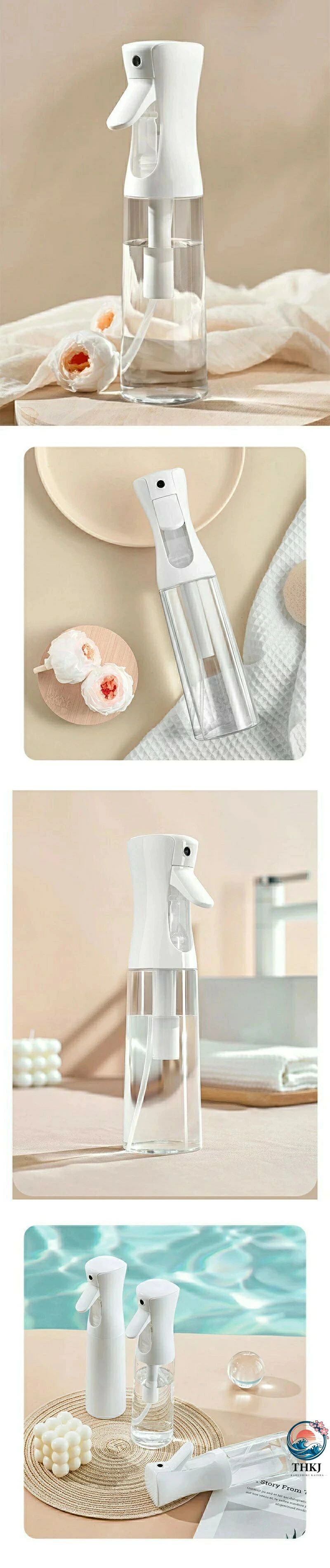 家用 ペット用 スプレーボトル 300ml 【2個セット】霧吹き 連続ミスト噴射可能 美...