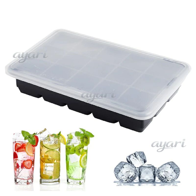 Ice-Makers - シリコン アイストレー 四角型氷3.5cm (15個取り) 製氷器 製氷皿
