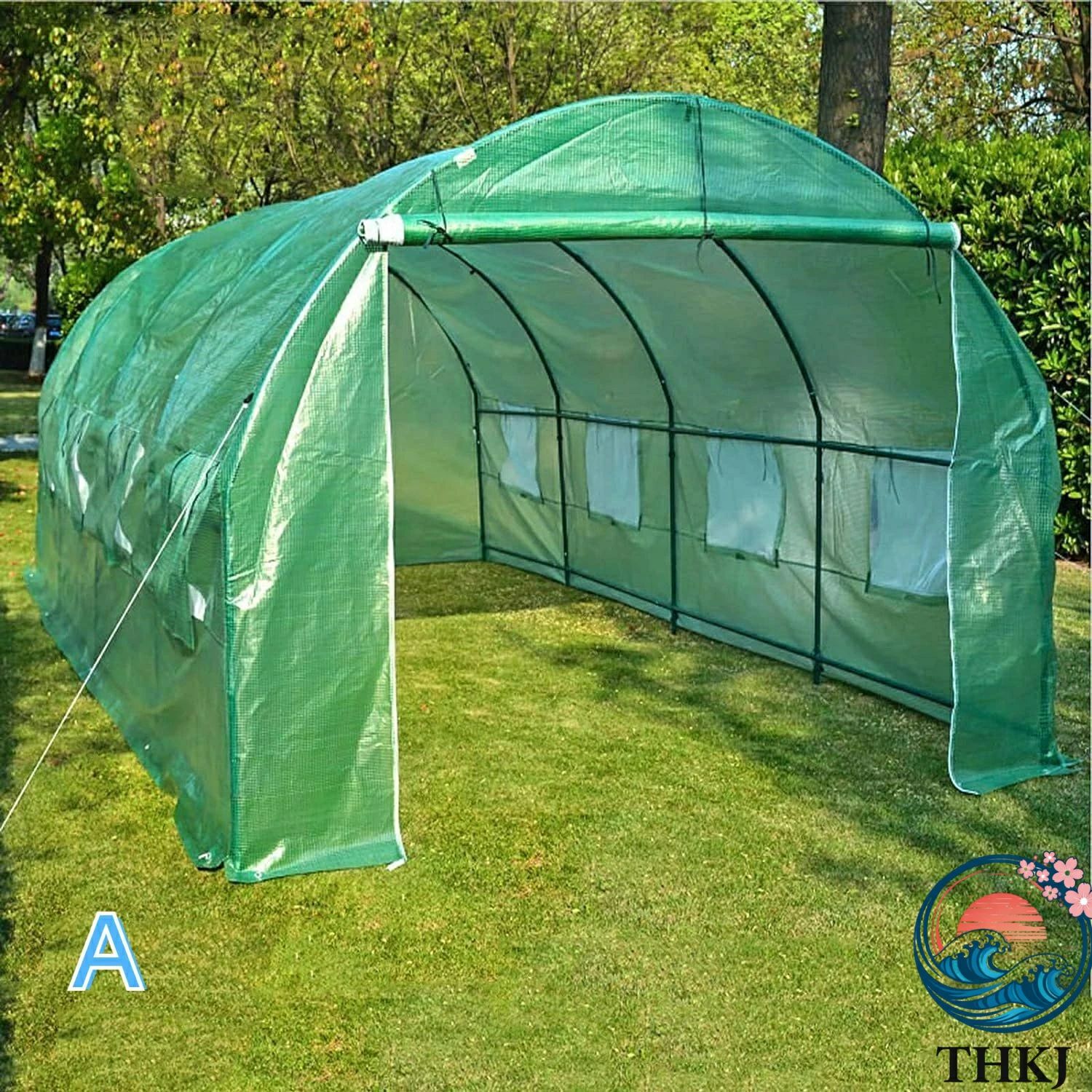 多機能 植物温室 : 温室 White 大型ポータブルウォークインガーデン温室 : 6x3x2.2m 屋外パティオホットハウス ビニールハウス 6x3x2.2m) 温室棚 Size ガーデニング温室 用果物、野菜、植物 White (Color