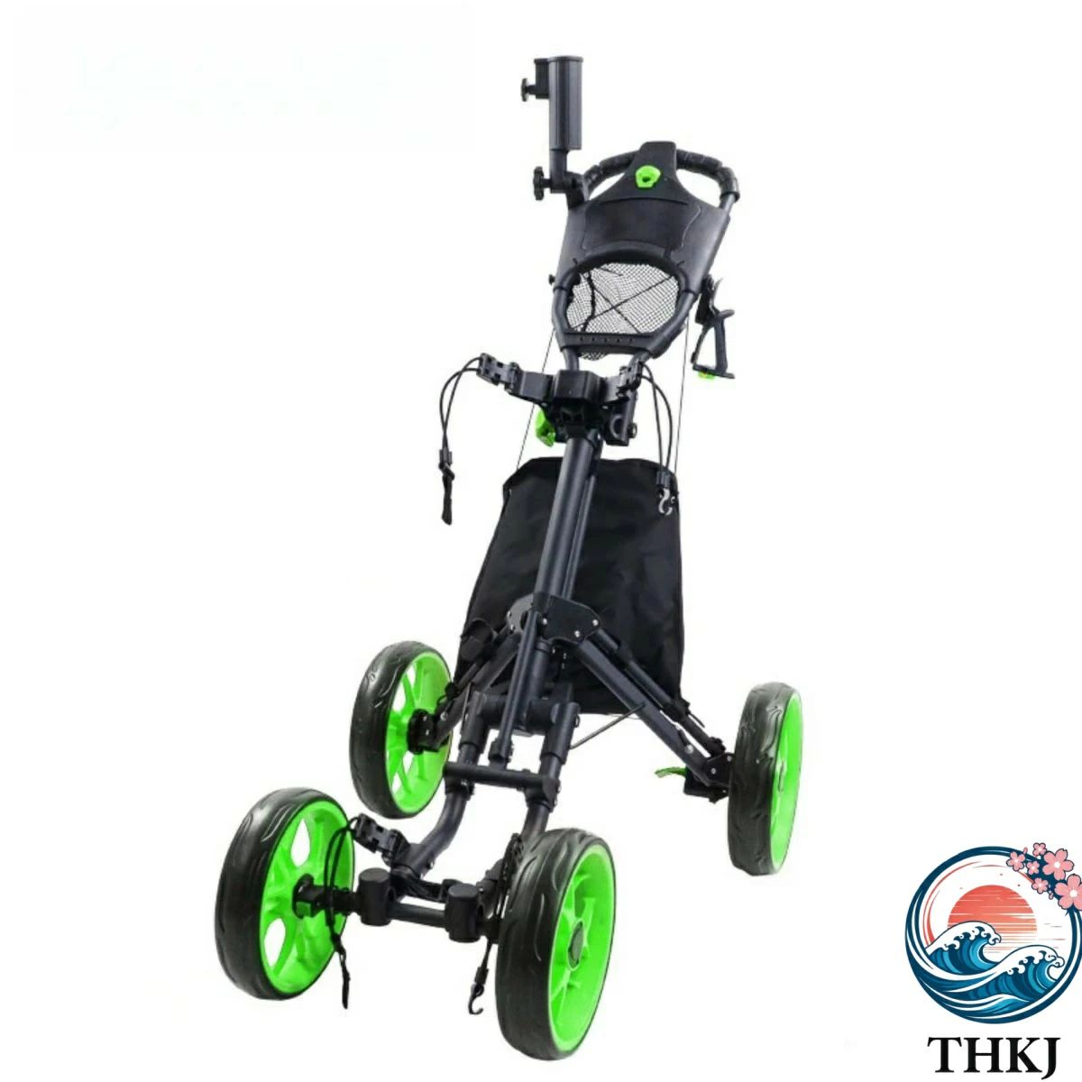 折り畳み式カート ゴルフ用品 多機能手押しボールカート バッグ 手引きゴルフクラブ クラブ 練習収納 アルミ合金製ハンドブレーキとドリンクホルダー付き ゴルフプッシュプルカートゴルフ 開閉が簡単 キャリー ボール 新登場メンズゴルフカート