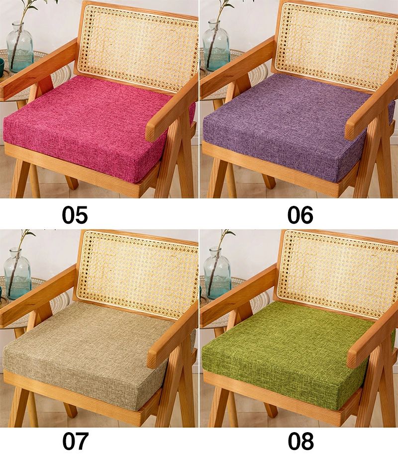 livemartの在宅 座布団 チェック柄 フロアクッション 厚み約8cm 低反発クッション座布団 リネン 45*45cm オフィスクッション 通気 デスクワーク おしゃれ 四季適用 送料無料 40*40cm 楽天海外通販 50X50cm カバー洗える クッション 一人用椅子用座布団 シートクッション 角形｜アングル3