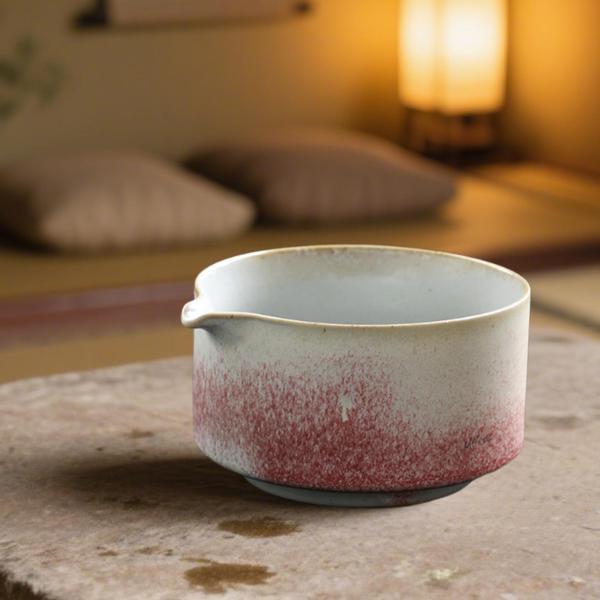 ピンク 手作り 抹茶の準備 日本のお茶碗 家族用 抹茶碗 3