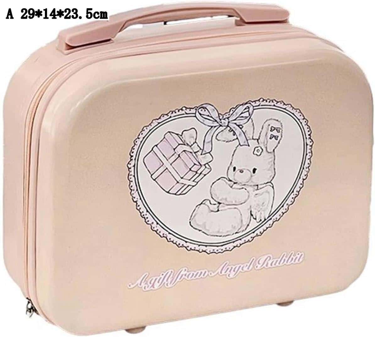 Other - 防湿 化粧道具整理 メイクケース お自宅用 29*14*23.5cm 耐久性 ファスナー 兎 可愛いコスメ収納ボックス プリント 熊 取っ手付き 多機能収納ケース