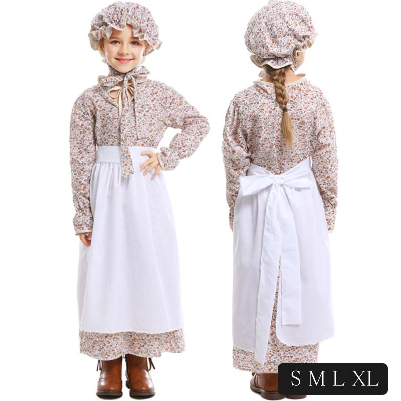 Rakuten - コスプレ衣装 童話 キッズ 田舎風 演出服 子供 子供服 学園祭 メール便送料無料 演劇 イベント パーティー 衣装 赤ずきん ハロウィン 文化祭 アメリカン風 ハロウィン おばあさん オオカミさん 舞台