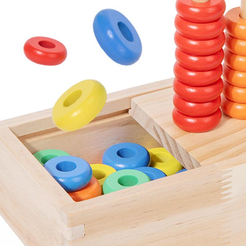 木製積み木リング - 幼児向けの数を数える学習玩具.[年齢範囲不明] の赤ちゃんに適...