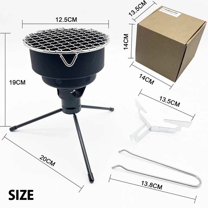 小型 焚き火台 収納バッグ付き 卓上用 焚火台 バーベキューコンロ bbq-hob04-ss BB...