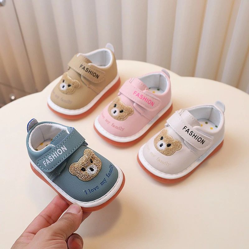 Slippers - 可愛い 春秋靴 柔らか ベビーシューズ 音が鳴る マジックテープ 幼児靴 着脱簡単 男の子 女の子 部屋履き 子供靴 赤ちゃん 送料無料 赤ちゃん 室内履き 出産祝い おしゃれ キッズ 笛付き ジュニア プレゼント