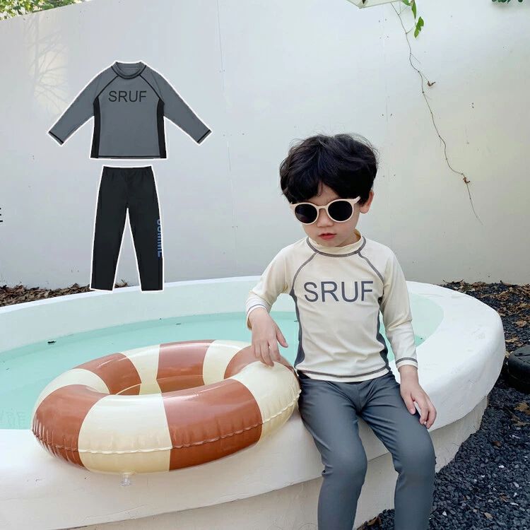 Other - 水着 こども みずぎ 紫外線カット 日焼け防止 男の子 かわいい 送料無料 長ズボン ベビー水着 長袖 ボーイズ 女の子 赤ちゃん 上下セット 子供用