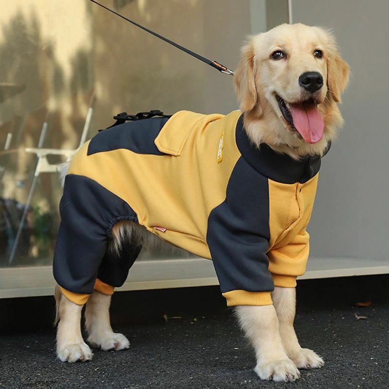 送料無料 アウター ペット服 ドッグウェア コート ペット用品 大型犬 カバーオール 冬 犬コート防寒 ポケット付き 犬服 長袖 中型犬 あったか 犬 可愛い