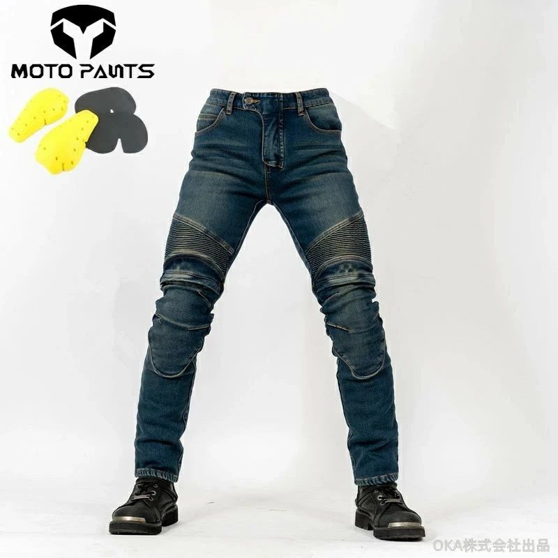 樂天商城 - バイクジーンズ 防風防寒保温 男 バイク用デニムパンツ バイクパンツ バイク用 冬用 耐磨 バイクズボン 裏起毛