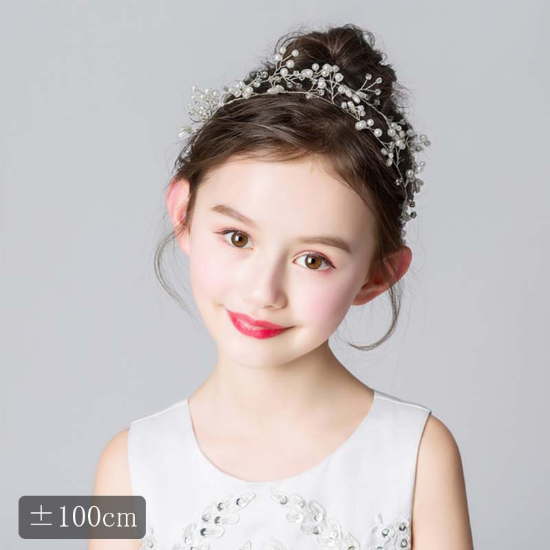 Cachucha - 発表会 フラワーヘッド フラワー 七五三 髪飾り こども 子供 女の子 ピアノ発表会 発表会 ヘッドドレス メール便発送 ホワイト クラシカル 記念写真 キッズ 結婚式 ヘアアクセサリー プレゼント 子供 可愛い 誕生会 ヘアバンド ヘアアクセサリー 舞台 白