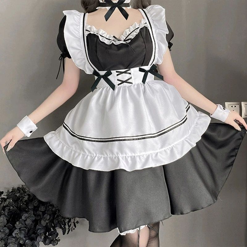 チョーカー付き 半袖 セクシー 8点セット 制服 ミニ丈 コスチューム コスプレ ハロ...