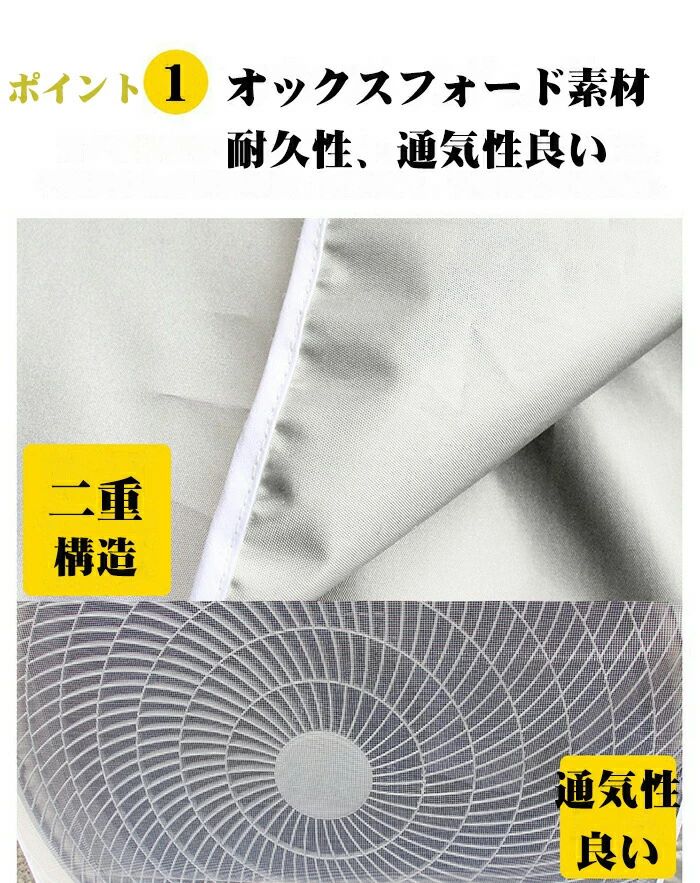 livemartの雨対策 防塵 エクステリア 通気性 夏 遮熱 取り外し不要 簡単脱着 屋外 エアコン室外機カバー 劣化防止 日除け エアコン 防水 遮熱シート 保護 おしゃれ 節電 日よけカバー 風 室外機 直射日光 エコ クーラー 室外 断熱 省エネ 保護カバー 家庭用 カバー 大型｜アングル2