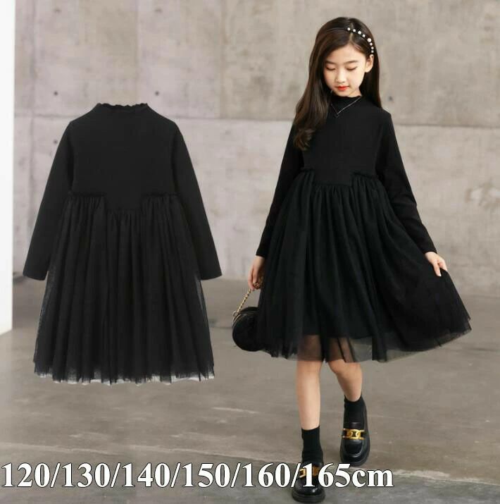 Dresses - ガールズ 130cm ワンピース ドレス イベント用 ワンピース 可愛い フォーマル ワンピース 160cm165cmブラック海外通販 150cm 女の子 演奏会 入学式 ジュニア キッズ 結婚式 子供服 七五三 ワンピース ワンピース 140cm お受験 子ども キッズ 120cm フォーマル 発表会