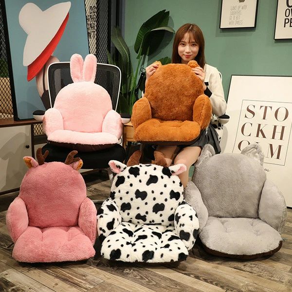 Legless Chairs - フロアクッション クッション 春秋冬 可愛い クッション 動物ソファ オフィス 折りたたみ 腰枕 レストクッション 柔らかい 座布団 ふわふわ ミニソファー 暖かい チェアパッド 座面クッション 低反発 背もたれ