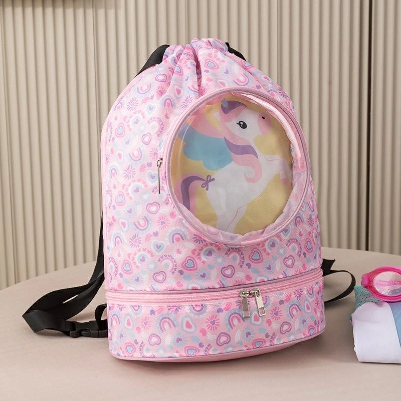 Travel Goods - 動物 かわいい 水泳バッグ 乾湿分離 小学生 旅行 多機能収納ポーチ 海水浴 スポーツバッグ 子供 プールバッグ 女の子 水遊び ナップサック ビーチバッグ 部活 ビーチバッグ 男の子 キッズ 海 プールバッグ スイムバッグ 楽天海外通販 送料無料 リュック 水着入れ