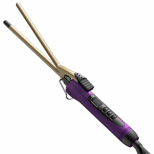 DSHOWヘアアイロンカール9mmコテカールアイロン極細セラミックプロ仕様急速加熱60°C-230°C自動電源OFF男女兼用海外対応