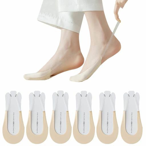 [Caudblor]パンプス用靴下バックストラップカバーソックス超浅履き靴下パンプスフットカバーレディース脱げないパンプスソックス脱げない靴下爽やかな靴下夏用汗吸収通気綿ソックス【6…