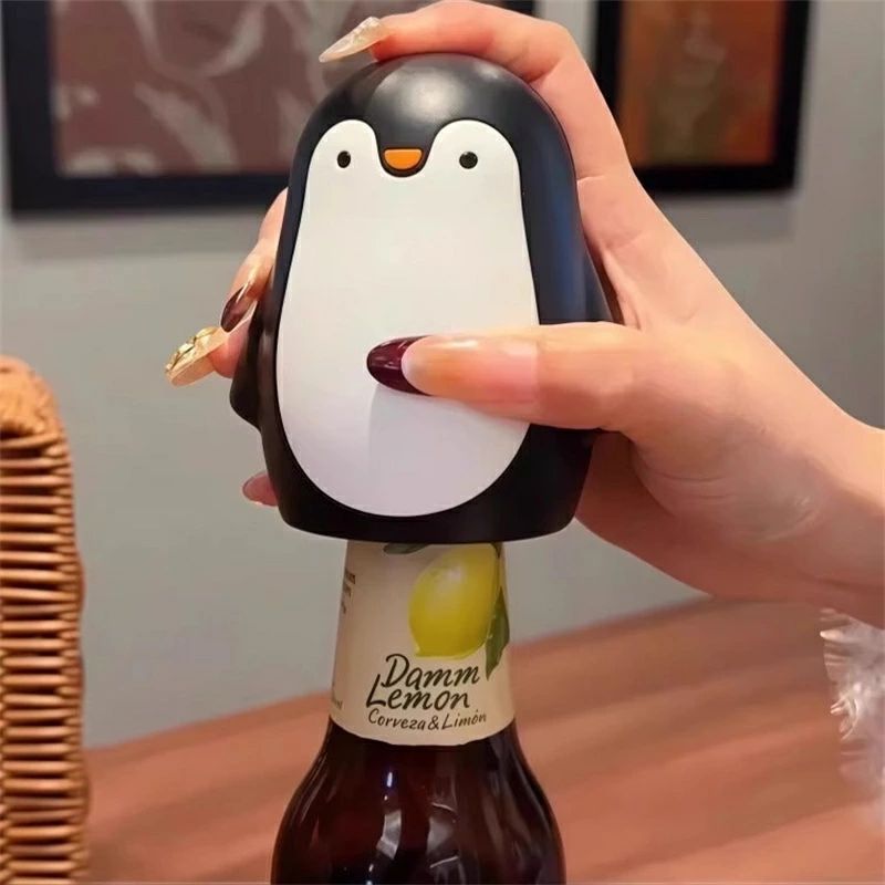Cap Openers, Cork Screws - ボトルオープナー 簡単 キッチン用品 キッチン 楽天海外通販 瓶ビール 栓抜き ステンレス センヌキ ラムネ式 ボトル グッズ コーラ 瓶開け 便利グッズ せんぬき ワンタッチ 栓ぬき 安全 ステンレス製 瓶ジュース 【送料無料】ペンギン型 オープナー 栓抜 便利 キッチン雑貨