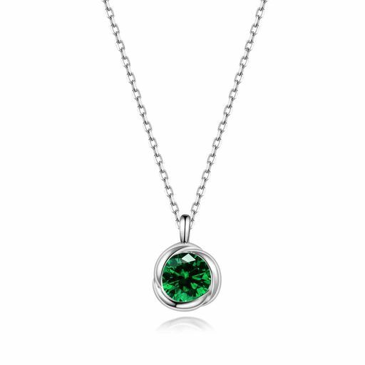 Necklace - [Freebird]エメラルドネックレスレディース5月誕生石ペンダントシルバー925アクセサリー女性ジュエリー金属アレルギー対応日常使い入学式誕生日ネックレス母の日プレゼント母の日ギフト…