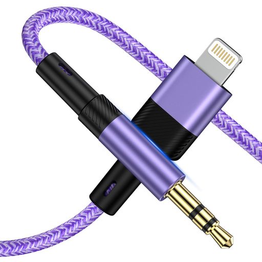 ライトニングオーディオケーブルHiFi音質3.5mmオスAUXケーブルライトニング高耐久...