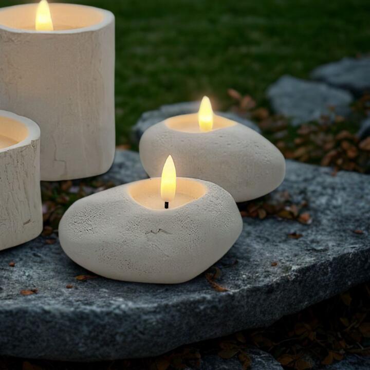LEDライト キャンドル ストーンレット[クリスマスキャンドルライト志成shesay大人おしゃれディスプレイ][沖縄・北海道配送不可]