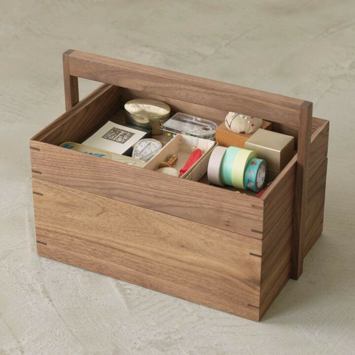 DENTO 伝統工芸　FAVORMADE Utility Box 2段 木製ユーティリティボックス2段[ 収納...