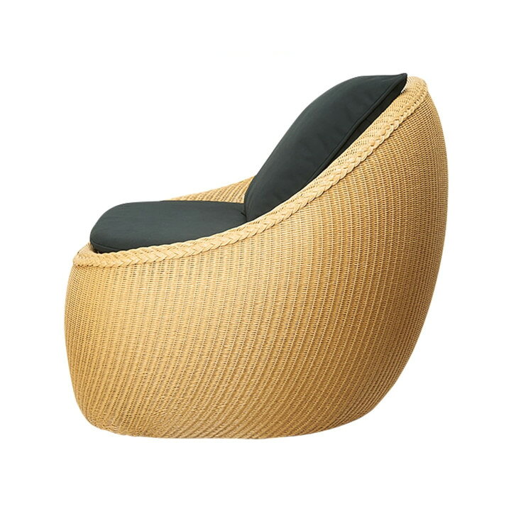 Loom JapanDARUMA easy seater 1.5Pダルマイージーシーター1.5PW850×D740×H670(SH380)mmクッション1個付き[ロイドルーム ペーパーウィッカー][受注生産品:キャンセル不可][沖縄・北海道配送不可] [2]