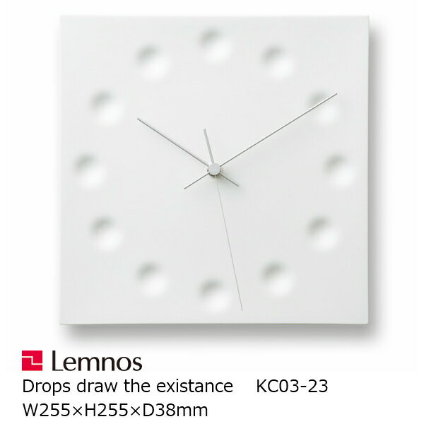 Drops draw the existance LEMNOS(レムノス)壁掛け時計　塚本カナエDropsdrawtheexistance　KC03-23