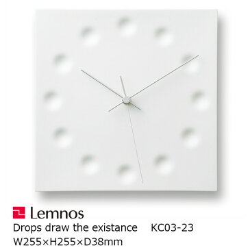 LEMNOS(レムノス)壁掛け時計　塚本カナエDropsdrawtheexistance　KC03-23