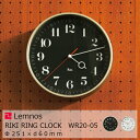 タカタレムノス壁掛け時計渡辺力RIKI RING CLOCKリキ リング クロックWR20-05直径251mm×奥行60mm[WR20-05BK WR20-05...