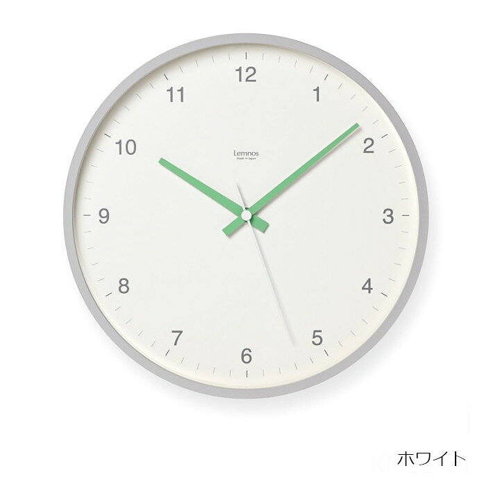 [6月5日(金)24h限定!エントリーで最大5倍&100%ポイントバック]Lemnos タカタレムノス 掛け時計BROTE ブローテφ286×47mm 710g[LC24-04 WH LC24-04 GY ライムグリーン 静かな秒針 掛け時計][ 沖縄・北海道配送不可 ] [2]