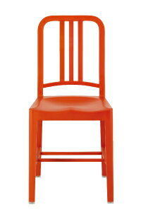 アルミの軽い椅子ネイビーチェア111NavyChairオレンジ[111 NAVY, Orange E111 N OR][エメコemecoアルミ椅子お洒落][お取り寄せ][沖縄・北海道配送不可]