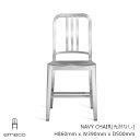 ［4月25日(木)24h限定!エントリーで最大100%ポイントバック］エメコ　EMECOネイビーチェア　NAVY CHAIRアルミニウム（光沢なし）　E1006[エメコ NAVY CHAIR ][沖縄・北海道配送不可]