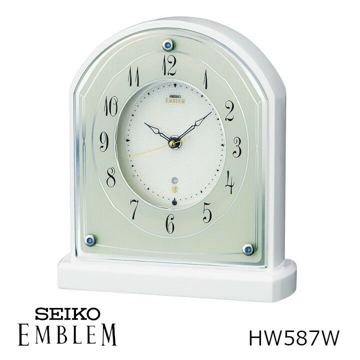 SEIKO セイコー EMBLEM エムブレム HW587W[置時計 沖縄・北海道配送不可]
