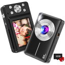 Nsoela デジタルカメラ デジカメ 32GBマイクロSDカード付き キッズカメラ 子供用カメラ FHD 1080P 44MP コンパクトvlogカメラ 16倍デジタルズーム 軽量 携帯便利 初学者カメラ ポケットカメラ キッズ/子供向け 入学式 入園式 子供の日 卒業式 クリスマ