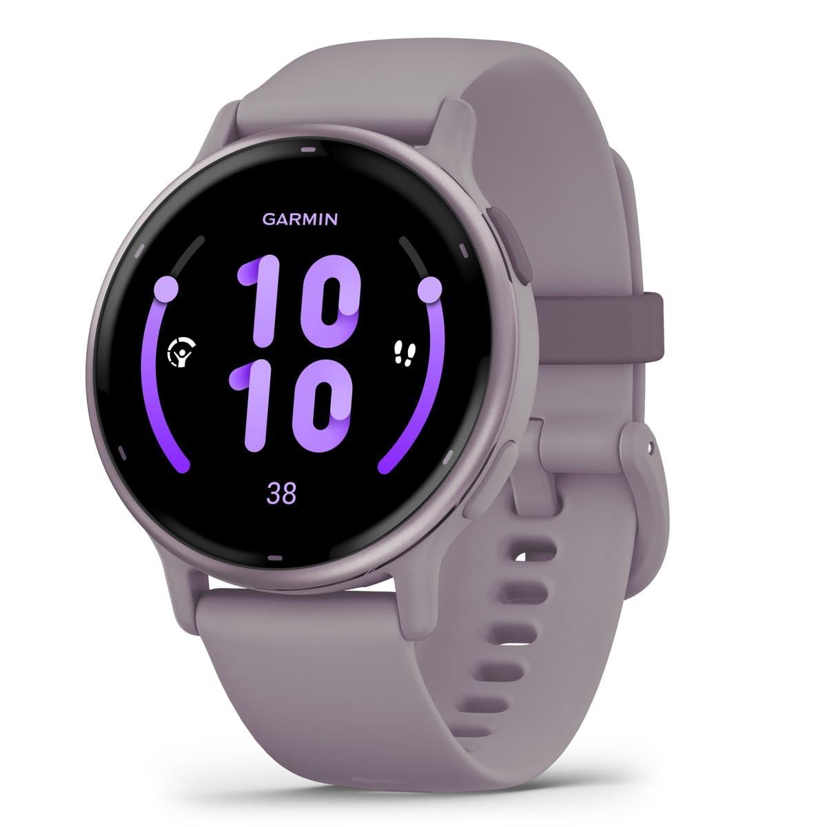 GARMIN(ガーミン) vivoactive 5 Orchid/Orchid Met フィットネスGPSウォッチ 睡眠管理/フィットネス年齢/お昼寝検出/Suica対応/心拍センサー/ストレスレベル測定/iOS・アンドロイド対応 / 11日間のバッテリー持続時間 / スマートウォッチ