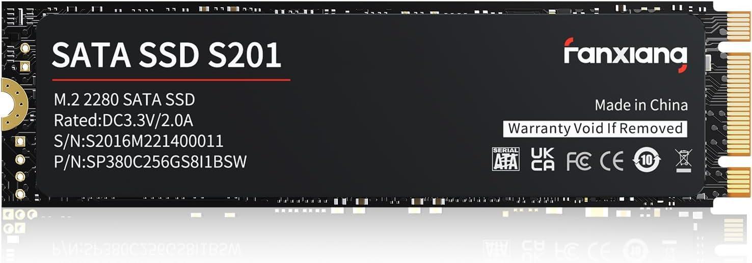 fanxiang S201 M.2 SATA SSD 512GB 2280 3D NAND TLC採用 SATA 6Gb/s m2 ssd 最大読取 550MB/s 内蔵SSD 耐久性 ノートパソコン/デスクトップに対応