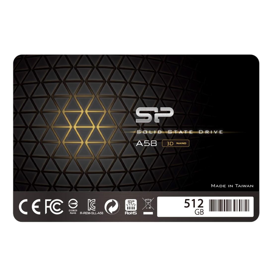 ꥳѥ512GB SSD 3D NAND A58 SLCåѥեޥ󥹥֡SATA III 2.5¢SSD 7...