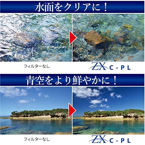 Kenko PLフィルター ZX サーキュラーPL 77mm 高透過偏光膜採用 撥水・撥油コーティング フローティングフレームシステム 547724
