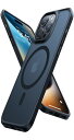 【米軍規格・MagSafe対応】TORRAS iPhone 15 Pro Max 用 ケースマグネット搭載 米軍耐衝撃 半透明 指紋防止 ワイアレス充電 ストラップホール付き アイフォン15ProMax 用 カバー Guardian-Mag ブラック(2)
