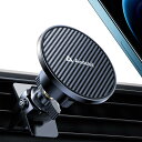 【2024強化版&超高安定性】Andobil magsafe 車載 スマホホルダー 車 マグネット【史上最強の磁力&強化金属クリップ】車 スマホスタンド マグセーフ 車載 取付簡単 車載 スマホ ホルダー エアコン吹き出し口 安定性超高 360度回転 片手操作 電波干渉なし 携帯 スタンド iPhon